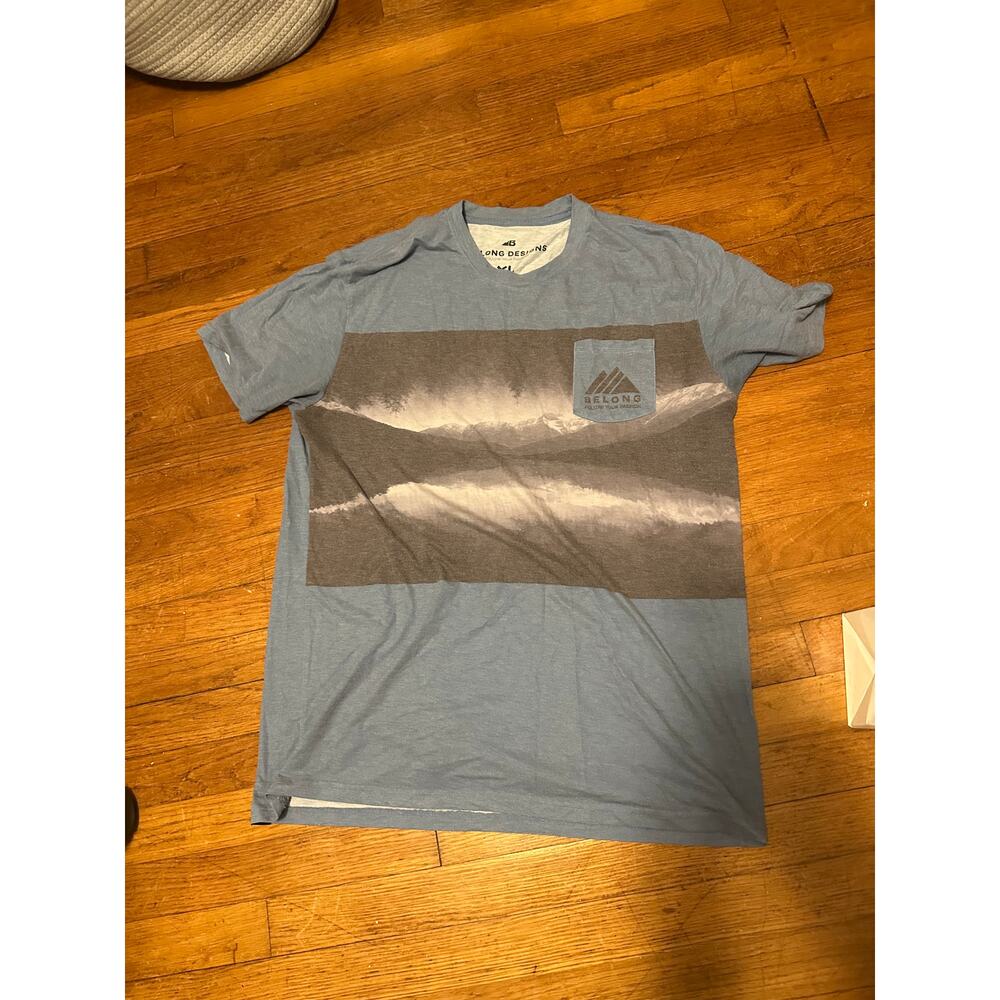 Belong Designs Men's Traverse Tek Tee XL - Daydream Blue